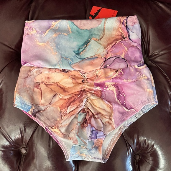 Rarr Celestial Super High-Waisted Short Bikini Bottom - Picture 5 of 5